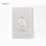 Comprar libreta de tela personalizada para regalar a mamá el día de la madre con estampado floral