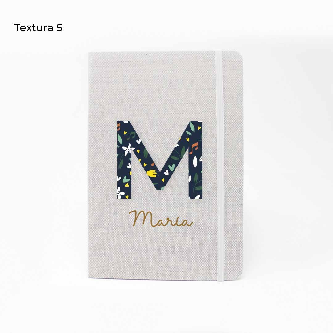Comprar libreta de tela personalizada para regalar a mamá el día de la madre con estampado de flores #color_Textura 5