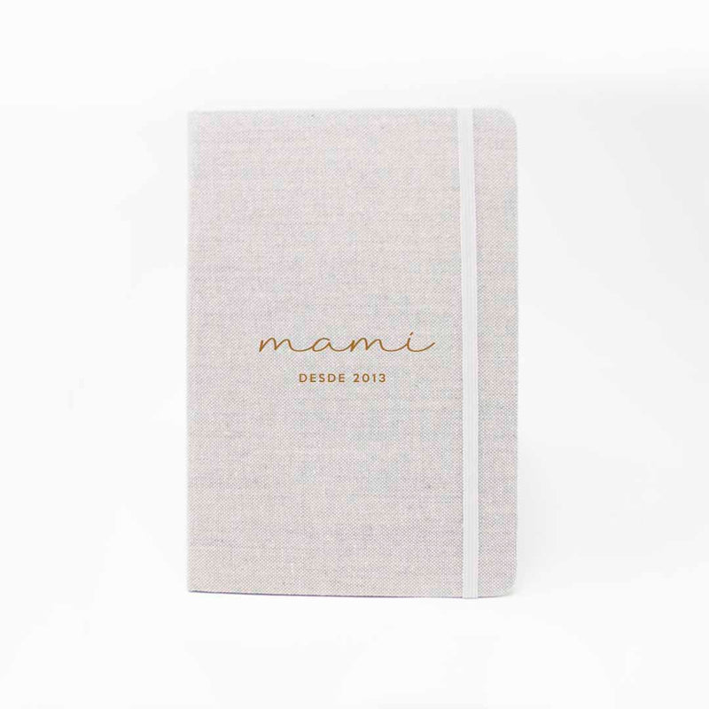 Comprar libreta de tela personalizada para regalar a mamá el día de la madre