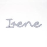 nombre Irene personalizado color gris