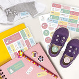 Pack etiquetas y pegatinas personalizadas Unicornios Nicolasito