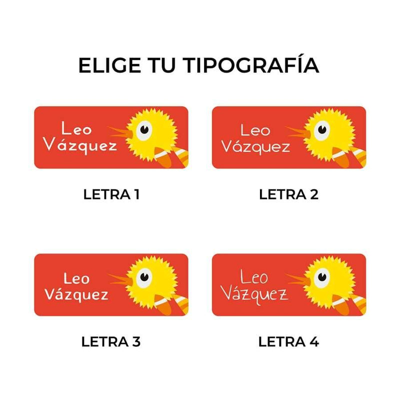 Pegatinas personalizadas Pajaros Nicolasito