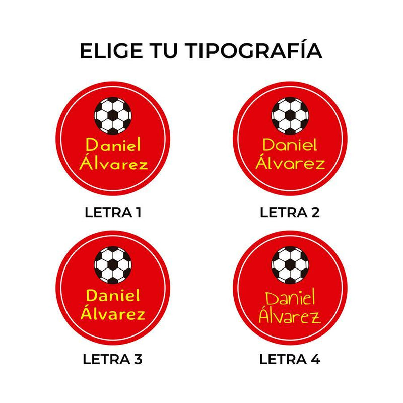 Pegatinas para marcar zapatos Futbol Nicolasito