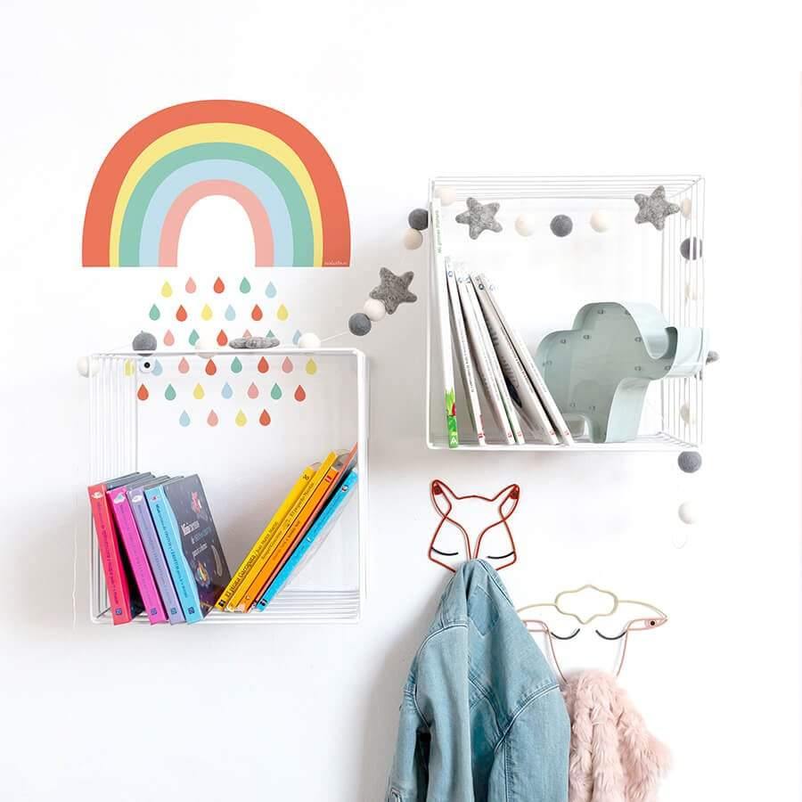 Ideas divertidas para decorar cuartos infantiles vinilo Arcoíris Big #color_Multicolor