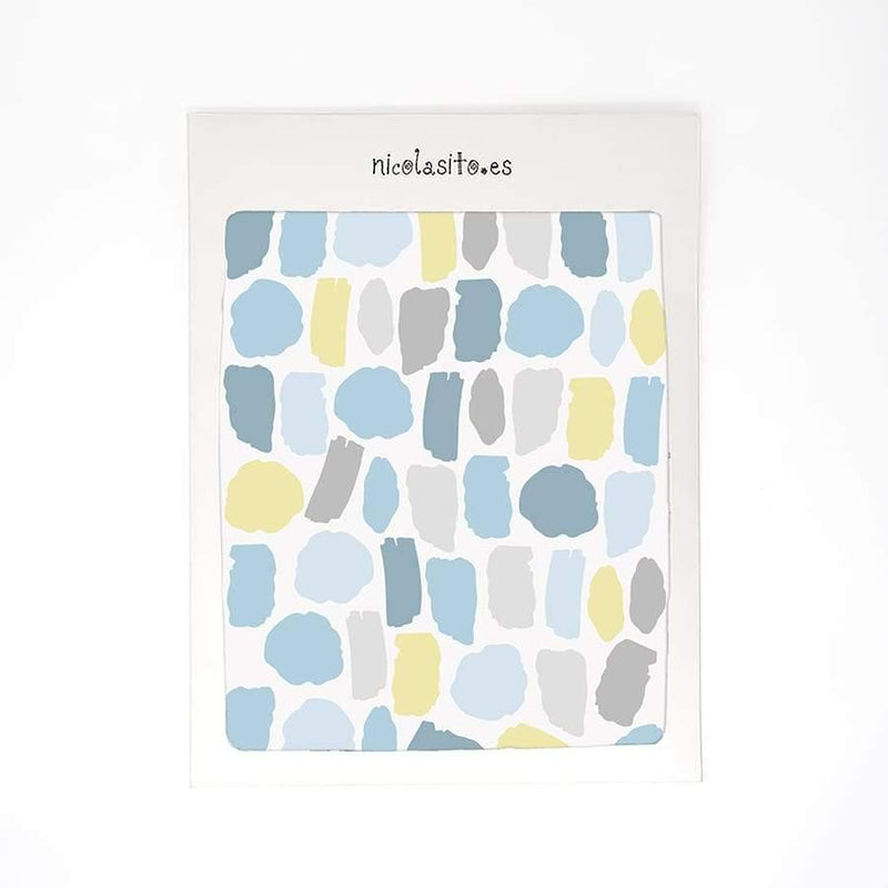 Comprar Vinilo de manchas azules para pared nicolasito