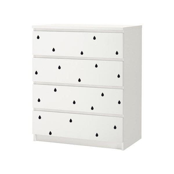 comoda-cajones-vinilos-gotas de lluvia