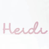 Comprar nombre de madera lacado en rosa Heidi