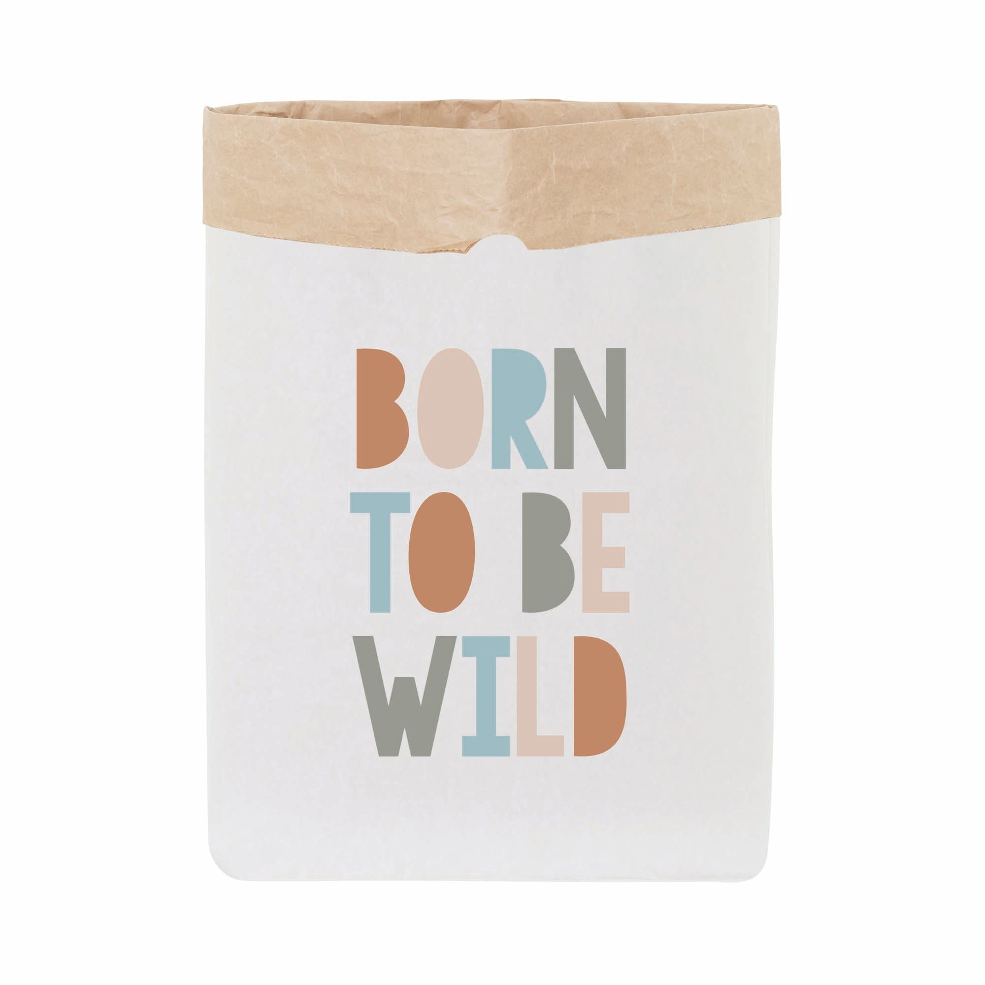 comprar saco de papel infantil con mensaje born to be wild