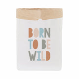 comprar saco de papel infantil con mensaje born to be wild