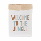 comprar saco de papel infantil con mensaje welcome to the jungle