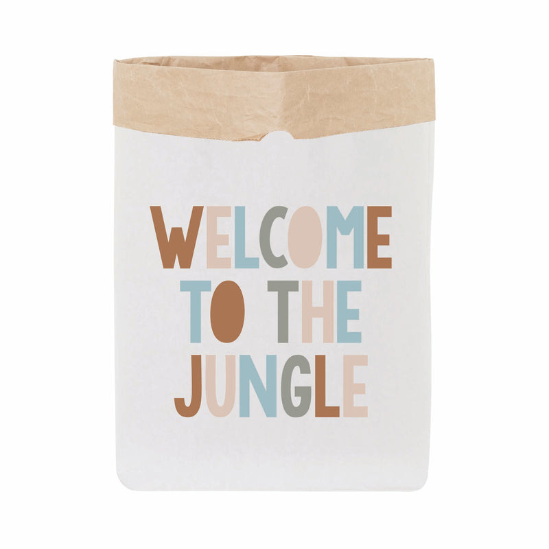 comprar saco de papel infantil con mensaje welcome to the jungle