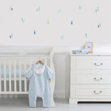 Comprar vinilos infantiles para decorar la habitación de los niños en forma de árboles azules