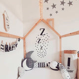 Decoración infantil de pared vinilo Zzz negro