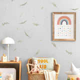 Ideas decoración infantil sala de juegos vinilo pared plantas nature