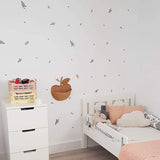 Decoración de pared para dormitorio infantil con Vinilo decorativo de plantas nicolasito