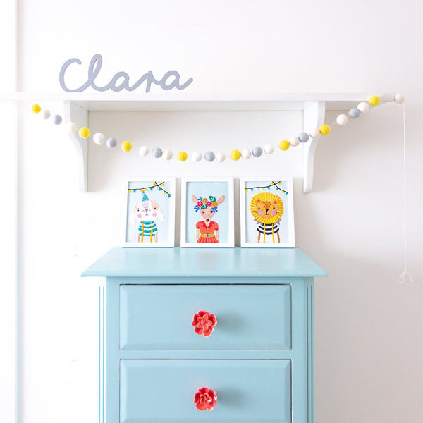 Decoración Cuarto Infantil Guirnalda Pared