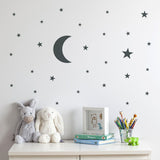 Ideas decoración infantil vinilo de pared mini Luna