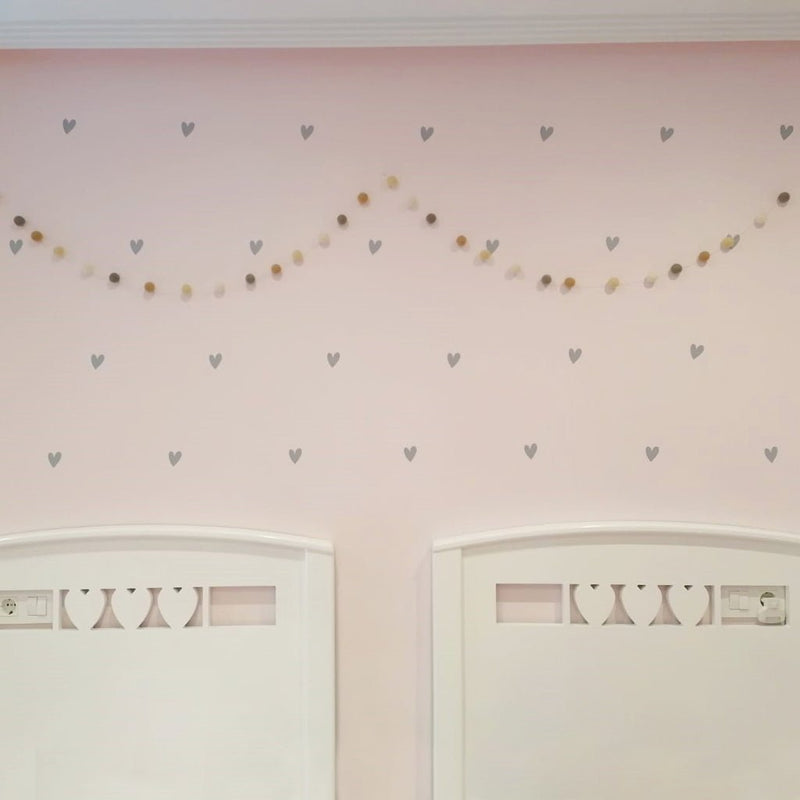 Ideas decoración vinilo mini corazones