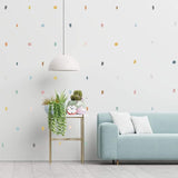 Decoración de interiores. Paredes bonitas con Vinilo manchas nicolasito