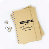 Cuaderno personalizado para regalar al profesor
