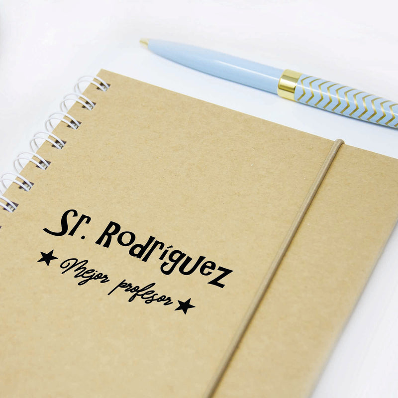 Cuaderno personalizado para regalar al profesor