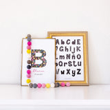 Lámina abecedario educativa decoración infantil original