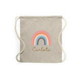 Mochila Nombre Niños Arcoíris Colores