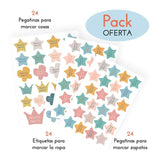 Pack ahorro etiquetas Estrellas - Nicolasito.es