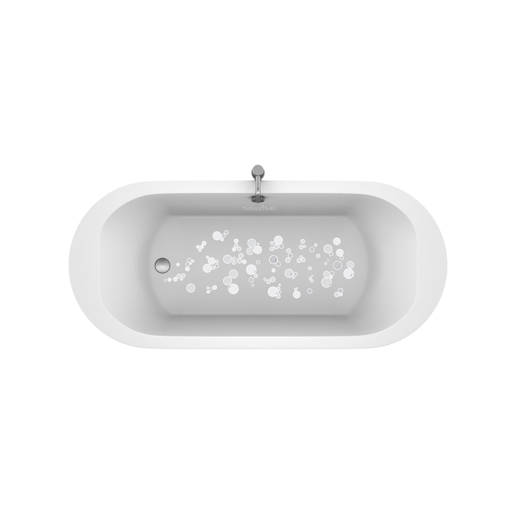 Antideslizante Burbujitas grises para duchas y bañeras #color_Gris Claro