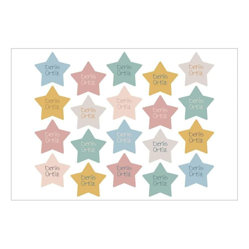 Pegatinas marcar zapatos estrellas