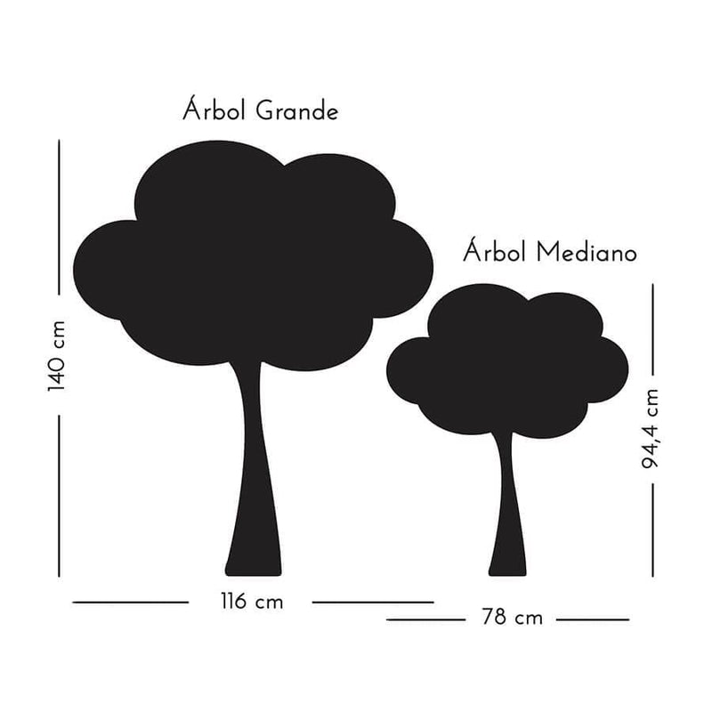 pizarra árbol