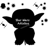 pizarra maestro yoda star wars nicolasito decoracion infantil niños