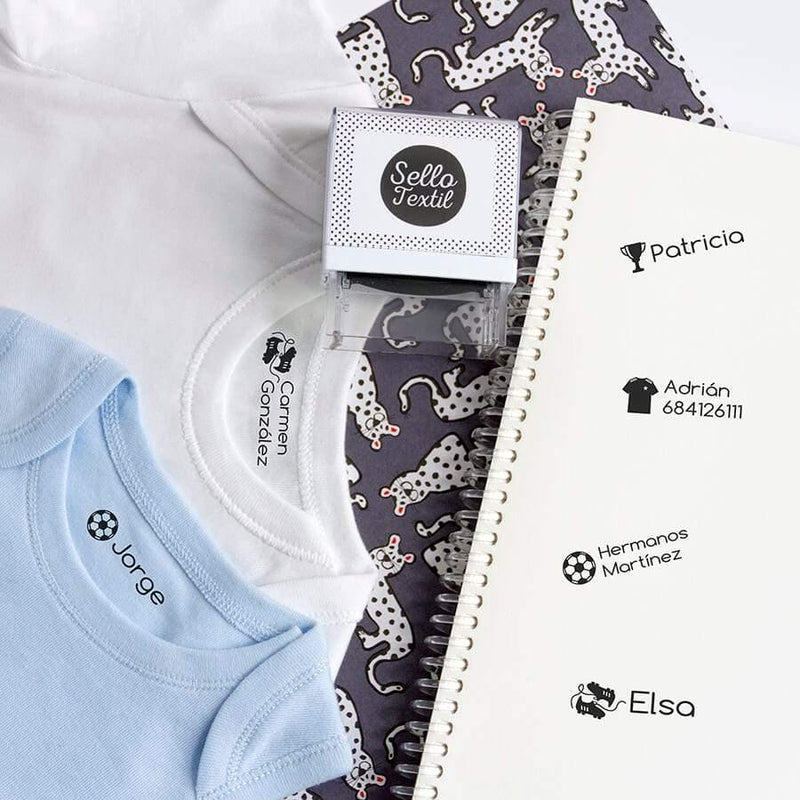 Sellos personalizados marcar ropa Fútbol comprar online nicolasito.es