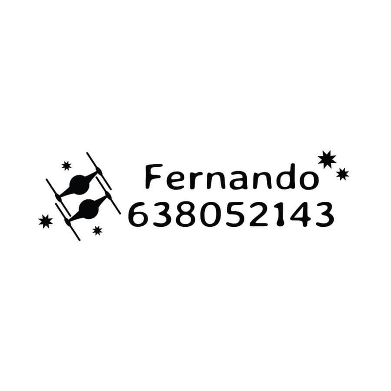 Sello personalizado marcar ropa star wars nicolasito