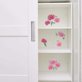 Decorar el interior de armarios con Vinilos decorativos de flores peonías nicolasito