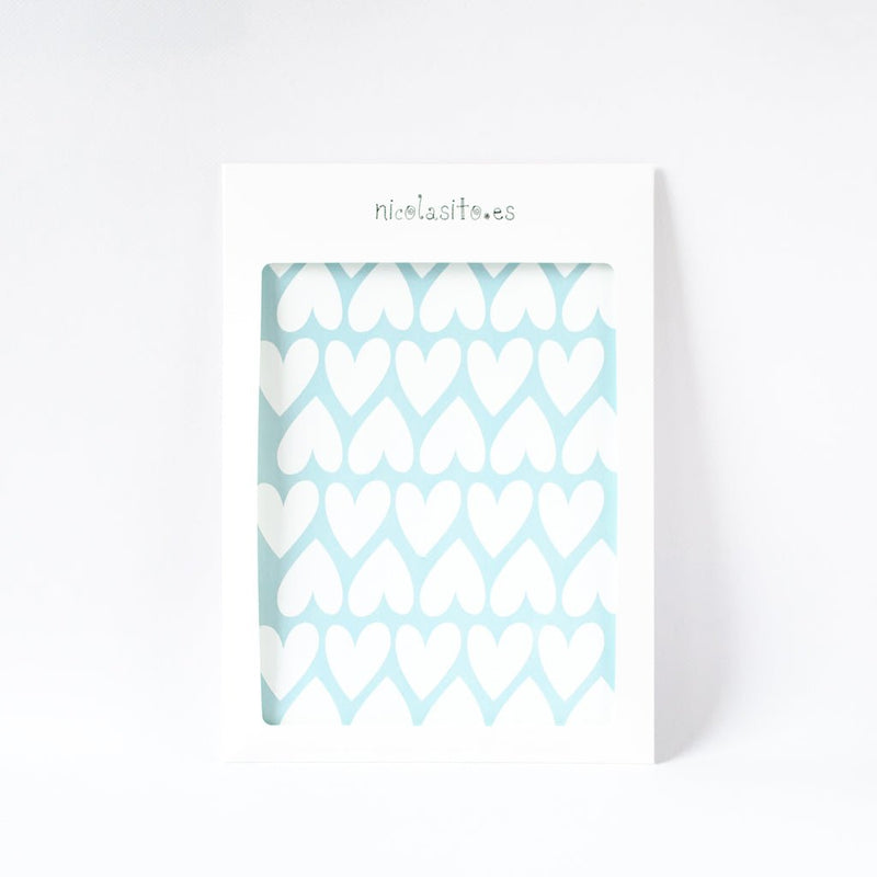 Vinilo mini corazones blanco