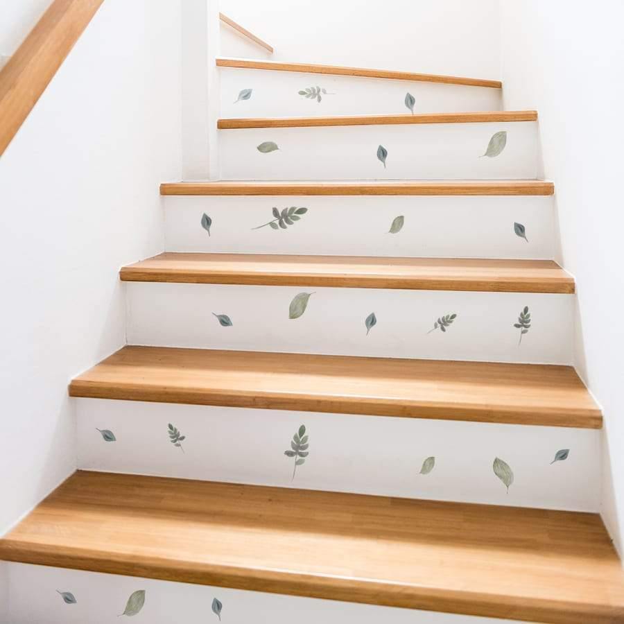 Decorar  las escaleras con Vinilos de plantas de nicolasito