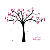 vinilo árbol grande hojas rosa fucsia de nicolasito