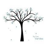 vinilo árbol grande hojas verdes de nicolasito