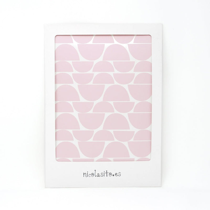 Vinilo decorativo mini medias Lunas rosa Nicolasito