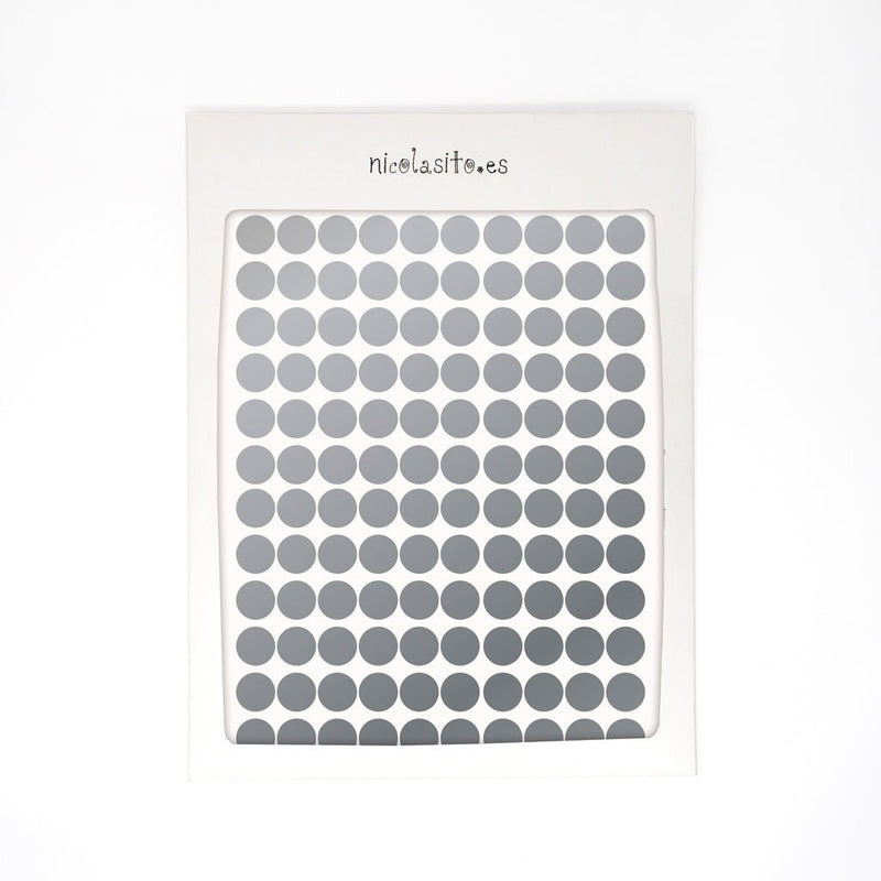 Vinilo decorativo mini dots plata Nicolasito
