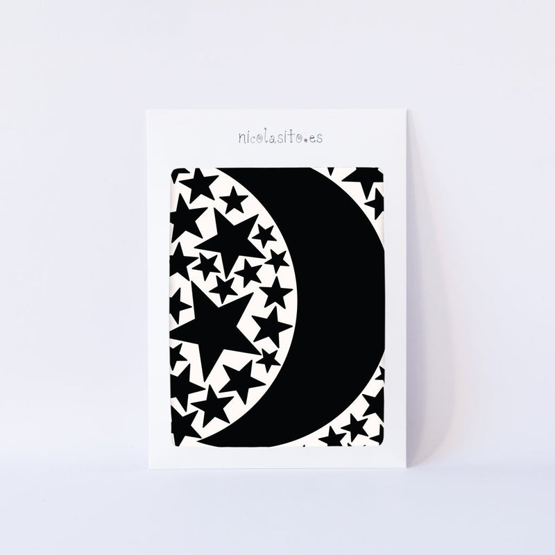 Vinilos decorativos de pared mini Luna negra