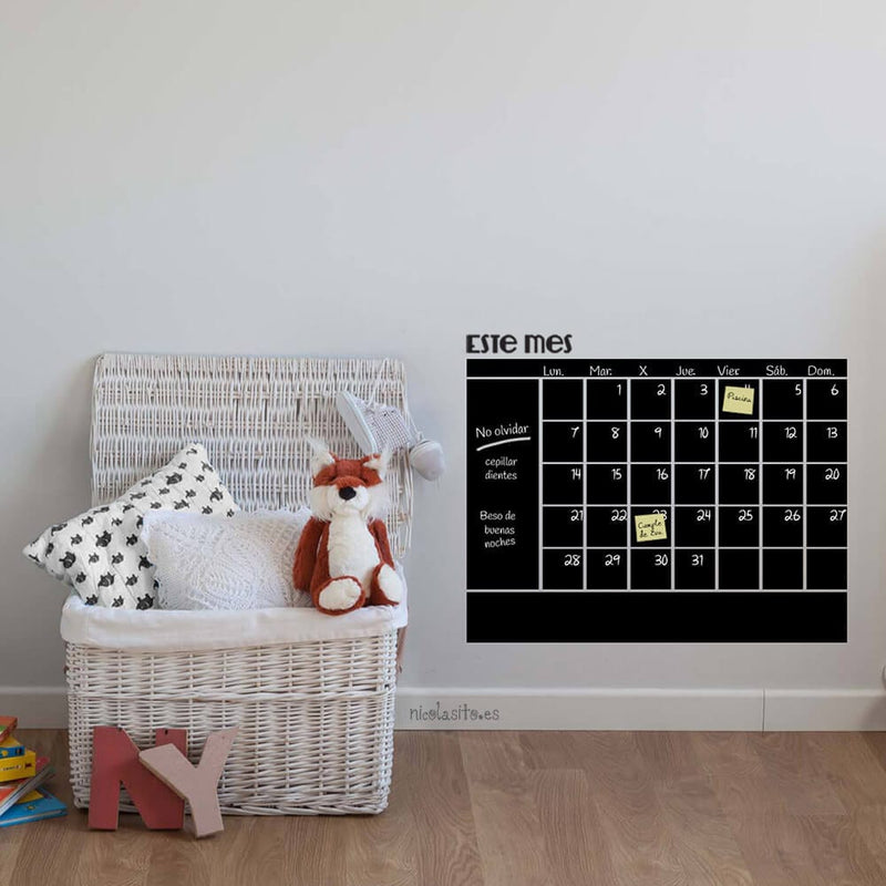 pizarra calendario pizarras decorativas infantiles nicolasito