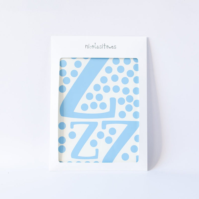 Vinilo decorativo Zzz azul cielo Nicolasito