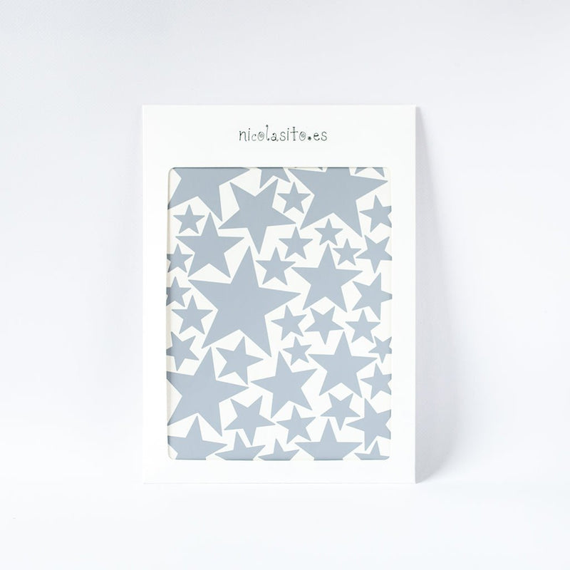 Vinilo Decorativo Estrellas Mix Gris