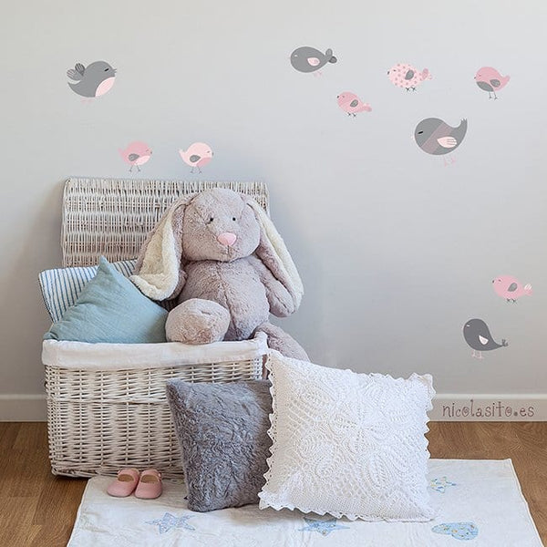 Vinilo de pared Pajaritos