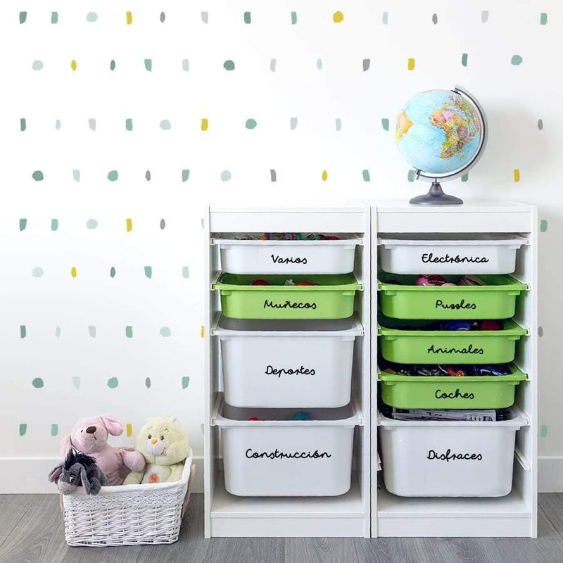 Vinilo para organizar juguetes