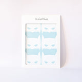 Vinilo decorativo mini Batman blanco Nicolasito