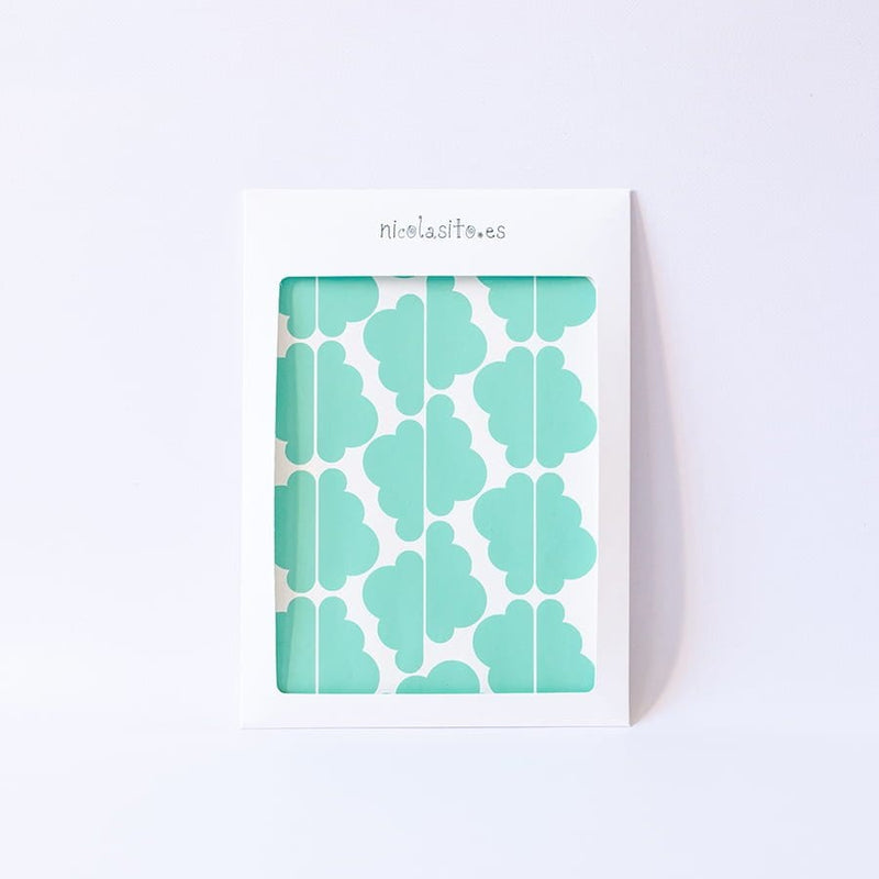 Vinilo decorativo mini nubes mint Nicolasito